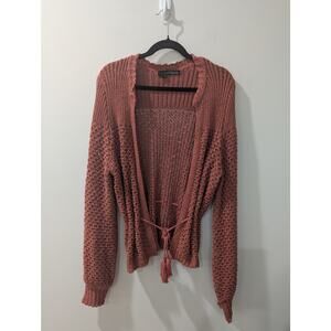 360 Sweater Italian Yarn Open Knit Cardigan Sweater